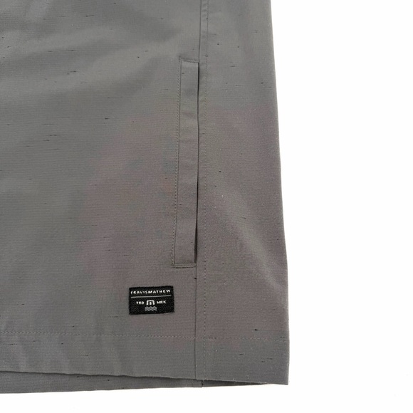 New Travis Mathew Men’s Full Zip Jacket Coat Outerwear Large L Gray Unlined - Picture 5 of 5